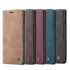 For Samsung Galaxy Luxury Caseme Leather Flip Wallet Case Card Stand Cover