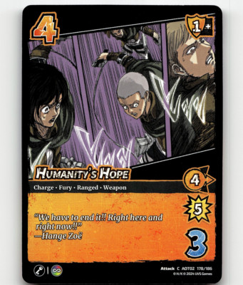 UniVersus Humanity's Hope - Attack On Titan: Origins of Power