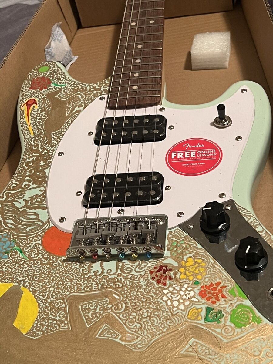 Squier by Fender Bullet Mustang Electric Guitar “The Mustang Squier by Fender Bullet Mustang Electric Guitar “The Mustang