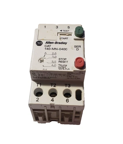 Allen-Bradley 140-MN-040C SER D - 3 Phase Motor Starter