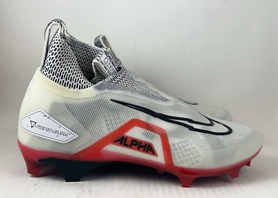 NIKE Alpha Menace Elite 3 Football Cleats Mens Size 10 White‎ University Red s-l400.jpg main image 4