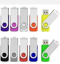 10 Pack Colorful USB Flash Drive Memory Stick Pendrive Thumb Drive Lot