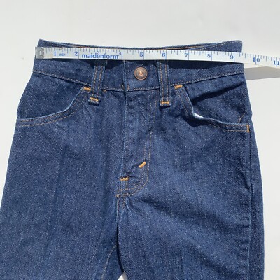 VTG LEVIS Big E Orange Tab Denim Jeans Kids Talon Zipper Levi's