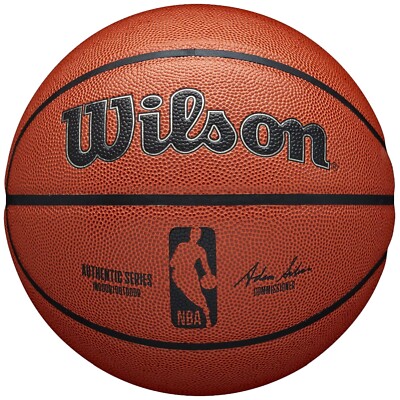 Basketball Unisex, Wilson NBA Authentic Series Indoor-Outdoor Ball, Orange