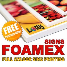 FOAMEX Board Printing Shop Sign Board Display Outdoor/Indoor Rigid 5mm Thick