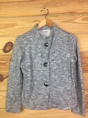 button up sweatshirt jacket