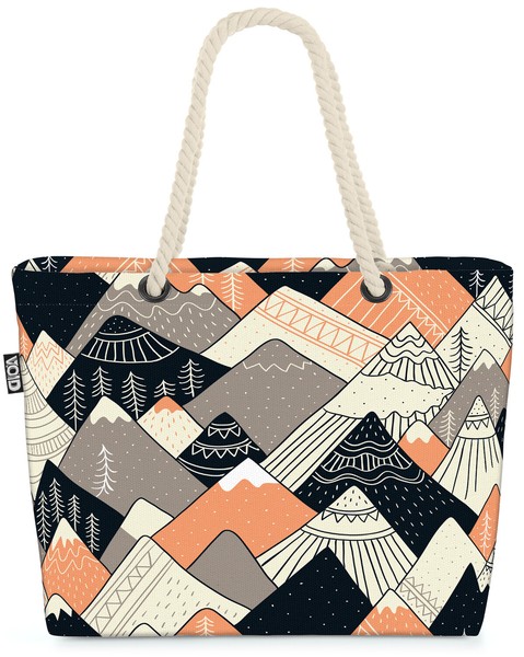 Berge Norwegen Muster Bild Beach Bag Berge Norwegen Muster Bild Gipfel Fjord La-image