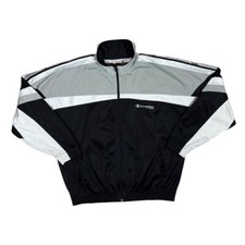 Vintage CHAMPION USA Logo Tape Sleeve Colour Block Track Jacket Medium