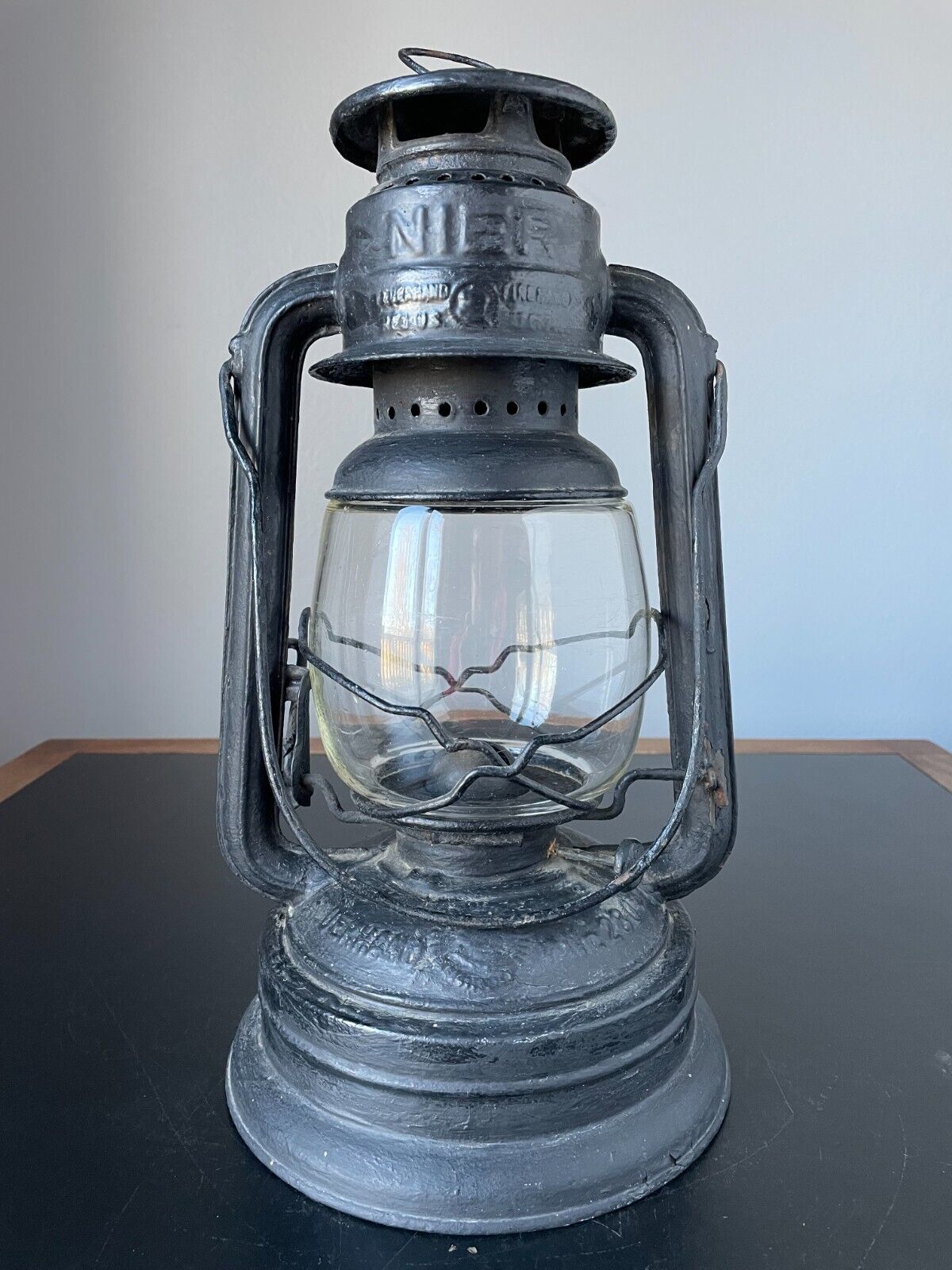 Vintage Lantern NIER 280 Kerosene Oil Lamp Camping Farmhouse Germany Feuerhand