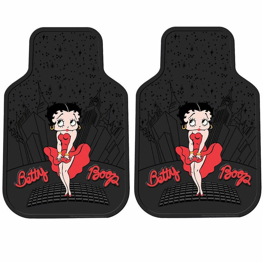 NUEVOS 4 PIEZAS BETTY BOOP Skyline Coche Camión Alfombrillas Delanteras Traseras de Goma para Todo Clima Foto 2 de 4