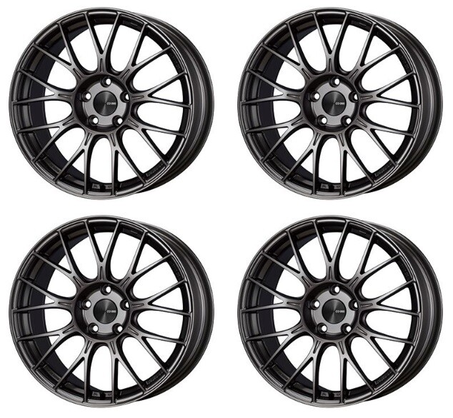 Genuine ENKEI Wheels PFM1 18x8.0J +35 5x114.3 Dark Silver [Set of