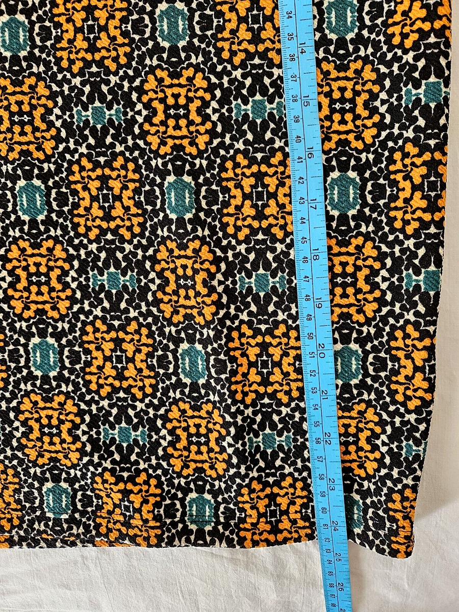 Jupe LuLaRoe Cassie Taille L - Couleur Orange Et Verte à Rayures Horizontales, Neuve Avec étiquettes