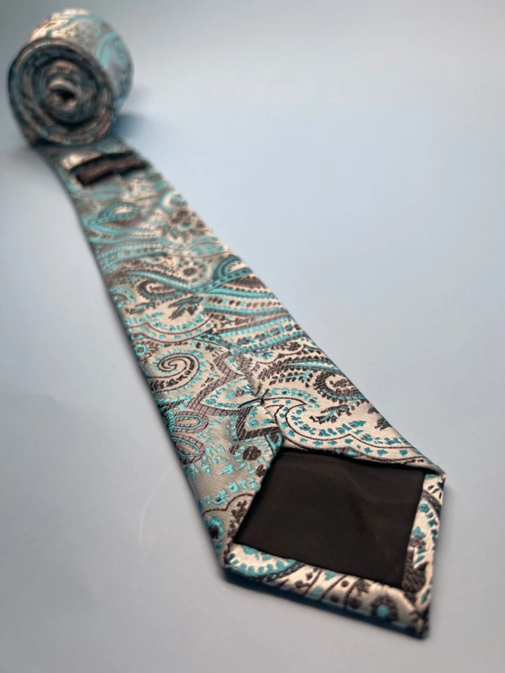 Dan Smith Microfiber Skinny tie 58" x 2.25" - Image 3 of 4
