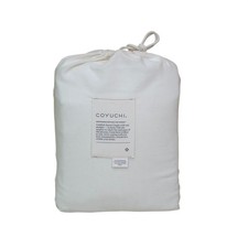 Coyuchi Portugal Cloud Brushed Organic Flannel California King Fitted Sheet