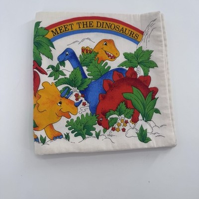 Meet The Dinosaurs Fabric Book Panel~VIP Cranston~ Fast Shipping