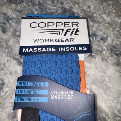 Copper Fit Zen Step Copper  MASSAGE Insoles Mens 8-14 Three Pairs Available