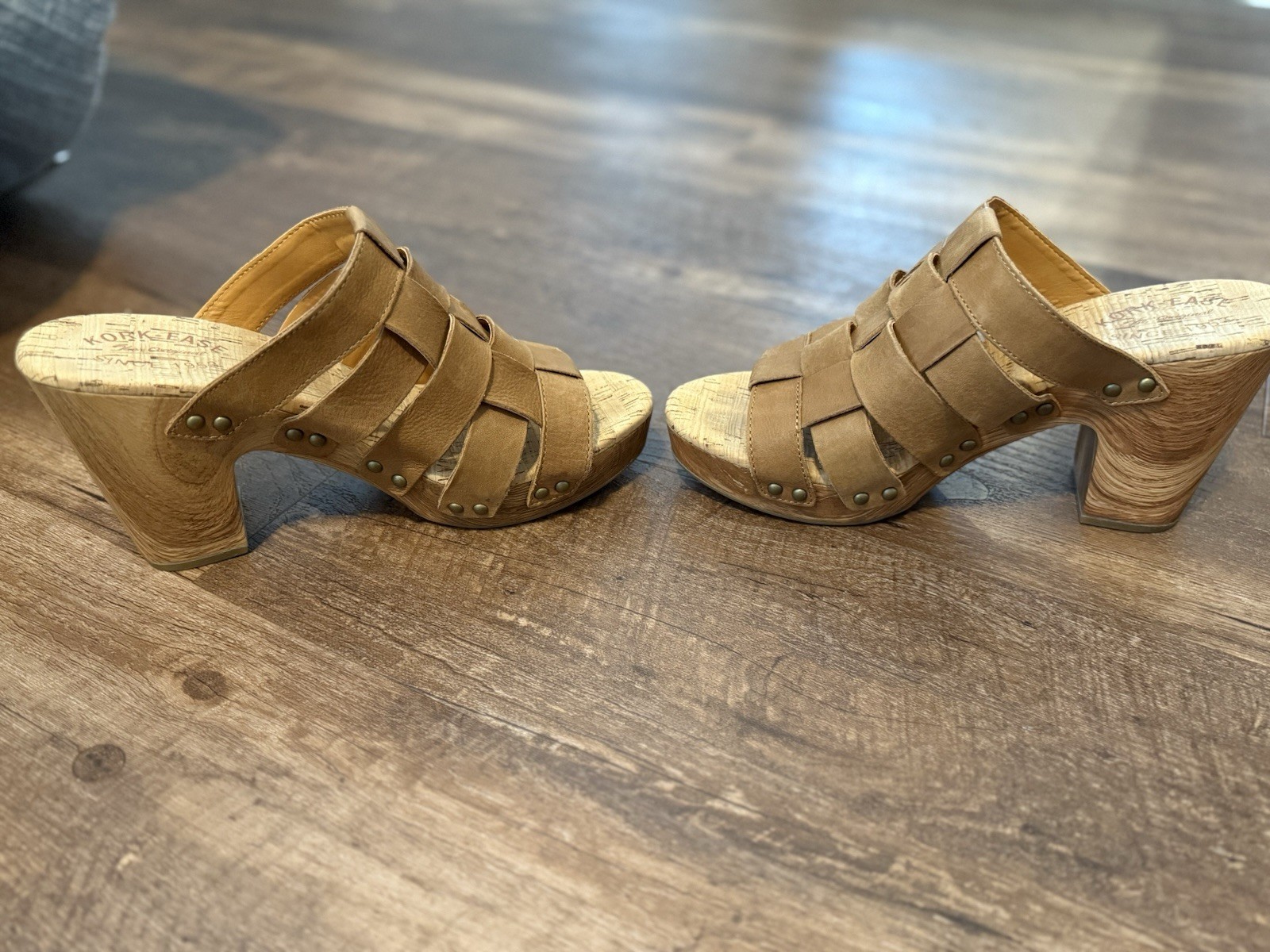 Kork Ease Devan Platform Slide Sandals Brown Terr… - image 9