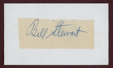 Bill Stewart White Sox Cut Signature (Dec'd 1964) Umpire, Hockey Hall Of Fame