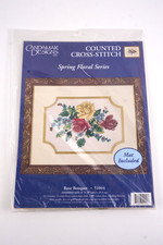 Candamar Designs Rose Bouquet Spring Floral Series Counted Cross Stitch Kit New