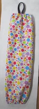 PLASTIC GROCERY BAG HOLDER -KITCHEN-LAUNDRY-GARAGE STORAGE-MULTI COLOR POLKA DOT