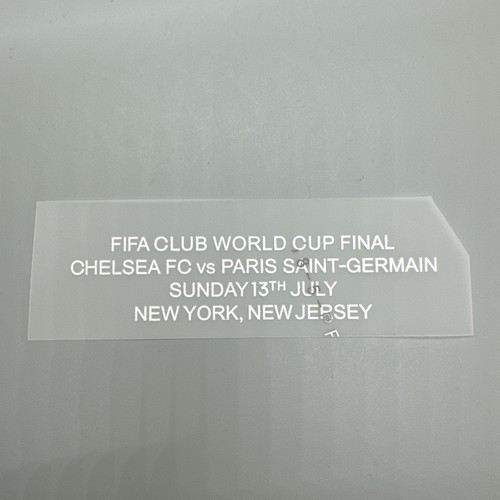 2025 USA FIFA Club World Cup Chelsea Final Game Detail Player Size Badge Patch