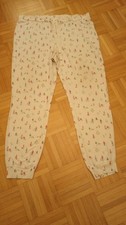 *TCM Tchibo Schlupfhose Pyjama Hose Creme Waldspaziergänger Gr.44(40/42)*