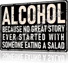 Funny Bar Sign or Man Cave Decor  12X8  Durable Vintage Metal Beer Signs Wall