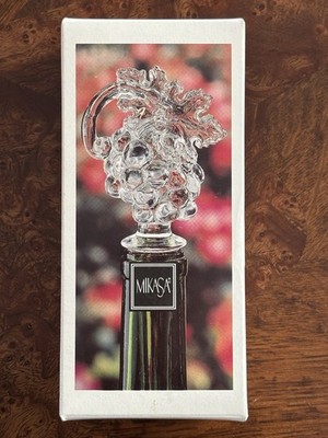 Mikasa Fruit Collection Bottle Stopper Austrian Crystal Wine Stopper 