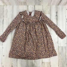 La Coqueta Girls Sz 8 Floral Long Sleeve Dress