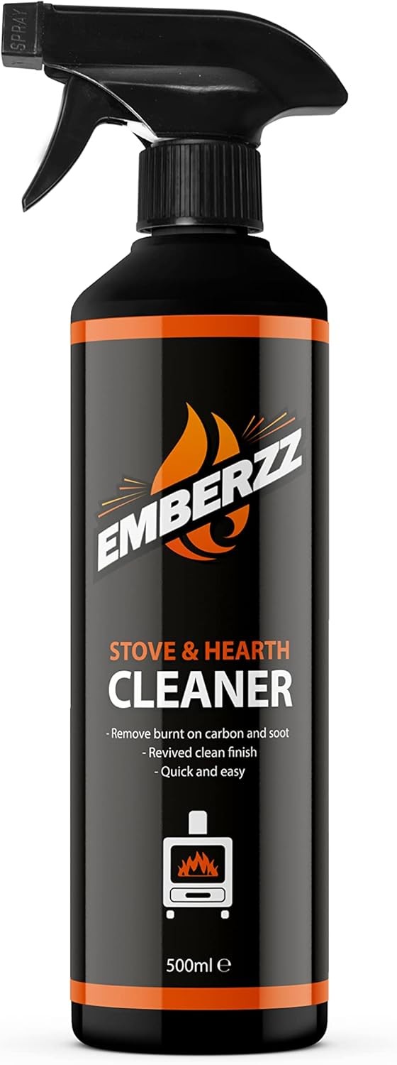 Emberzz - Stove, Fireplace and Hearth Cleaner | Dissolves Soot, Grease & Tar |