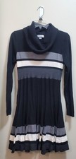 CALVIN KLEIN Women’s Size L Large Long Sleeve Sweater Dress Turtleneck Cowl Neck