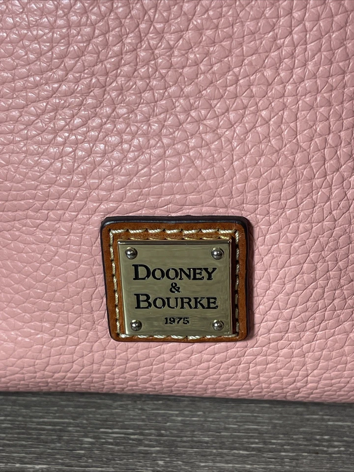 DOONEY & BOURKE Grano Guijarro PAIGE SAC HOBO/Bolso de Hombro ~ Rosa Pálido Muy Bueno Foto 2 de 4