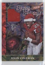 2016 Panini Black Friday Football Santa Hats Cracked Ice 22/25 Tevin Coleman 0a3