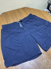Columbia Shorts Mens XXL Hiking Navy Belted Camp Fishing Swim Casual Mesh Lined