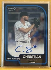 2025 Pulse Baseball Christian Scott Blue On-Card Rookie Auto NY Mets 09/49