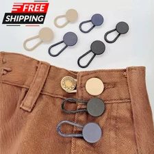 6x No-Sew Button Extenders Instant Waistband Extension Waist Adjustable Expander