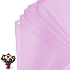 20 Blumen Geschenkpapier wasserdicht f&uuml;r Blumenstr&auml;u&szlig;e lila