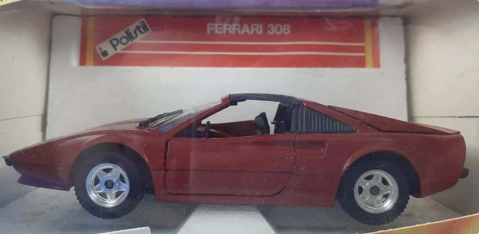 FERRARI 308 GTB POLISTIL SCALA 1/25. Nuova mai Giocata! - Immagine 2 di 4