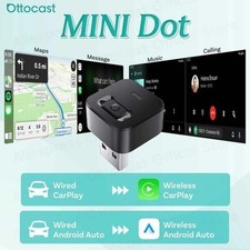 Wireless CarPlay Android Auto Adapter USB Dongle 2 in 1 - Blue Ottocast Offical