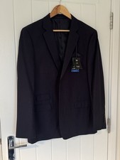 BNWT F&F Navy Pinstriped Suit Jacket / Blazer Size 44R