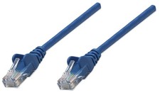 Intellinet Network Patch Cable, Cat6, 5m, Blue, CCA, U/UTP, PVC, RJ45, Gold Plat