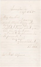 Robert E. Lee - Autograph Letter Signed - Plans to Read & Study Jefferson Davis