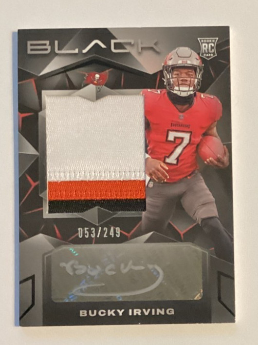 2024 Panini Black BUCKY IRVING Rookie Patch Auto RPA /249 #226 Buccaneers