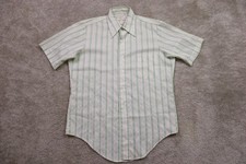 Arrow Vintage Shirt Mens 15.5 Kent Collection 70s Jaquard Striped