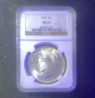 NGC MS63 1923 Peace Dollar $1 Silver 0.900 Philadelphia Business Strike