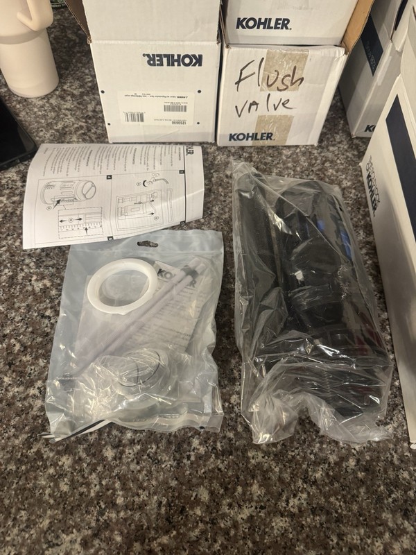 Kohler 820 Dual Flush Valve Service Kit Plastic Modern Gravity Fed 1269696