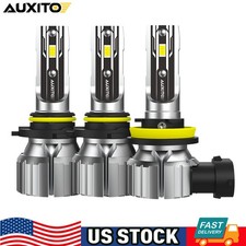 AUXITO Combo H11 9006 9005 LED Headlight Bulbs High Low Beam 40000LM 6500K
