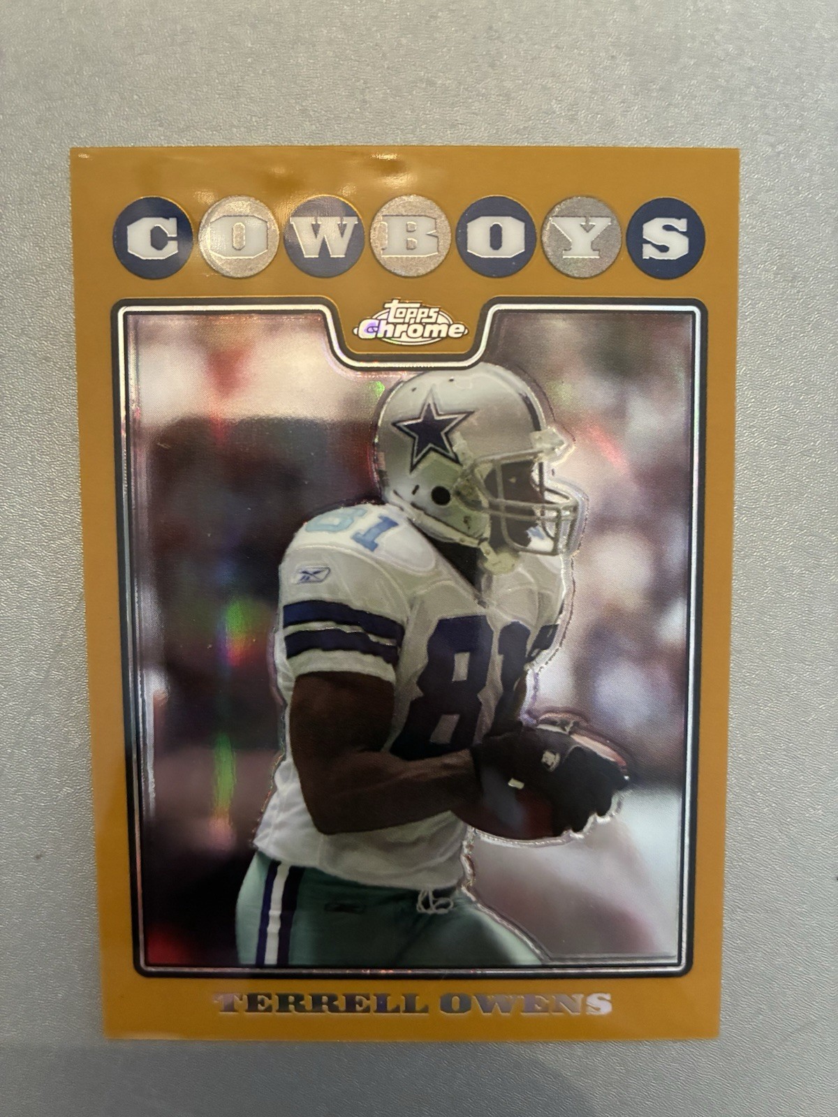 2008 Topps Chrome - Terrell Owens #TC76 Gold Refractor /199