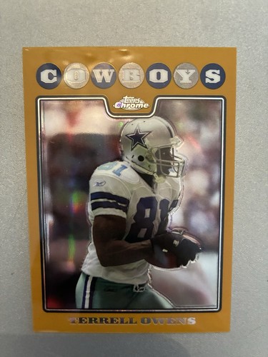 2008 Topps Chrome - Terrell Owens #TC76 Gold Refractor /199 - Picture 1 of 2