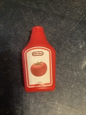 Vintage Little Tikes Pretend Play Food Ketchup Bottle Replacement Stained Label